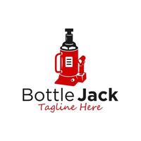 bottle jack illustration logo vector