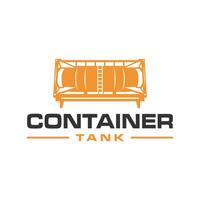 container tank illustration logo vector