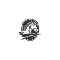 Horse logo. Stallion emblem. Luxury horse keeping icon. Stallion label design. illustration. vector