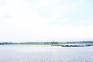 Indonesian lake scape at summer photo