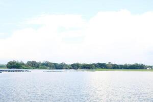 Indonesian lake scape at summer photo