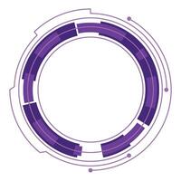 Modern Circle Tech Frame vector