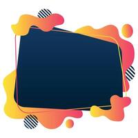 Liquid Abstract Frame vector