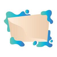 Liquid Abstract Frame vector