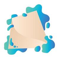 Liquid Abstract Frame vector