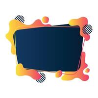 Liquid Abstract Frame vector