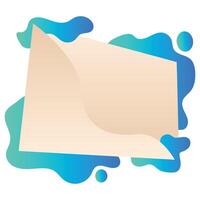 Liquid Abstract Frame vector