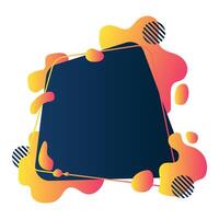 Liquid Abstract Frame vector