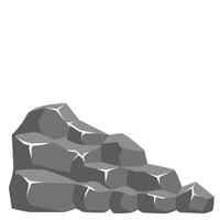 Roca pared frontera vector