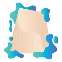 Liquid Abstract Frame vector