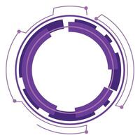 Modern Circle Tech Frame vector