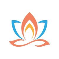 Best Yoga icon Logo design vector