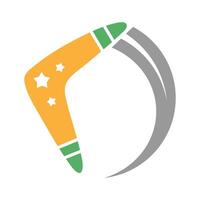 Boomerang icon logo design vector