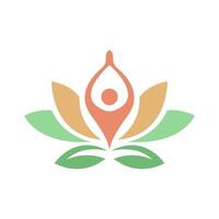 Best Yoga icon Logo design vector