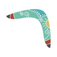 bumerang icono logo diseño vector