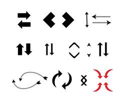 arow set symbol icon . for web design vector