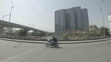 een verkeer jam Bij de downtown in ho chi minh video