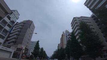 A driving timelapse of the downtown street in Tokyo at summer daytime video