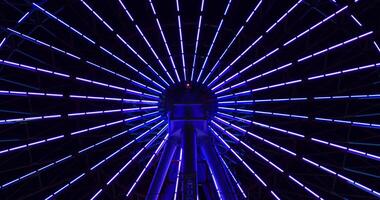 Ferris wheel at the amusument park in Tokyo video