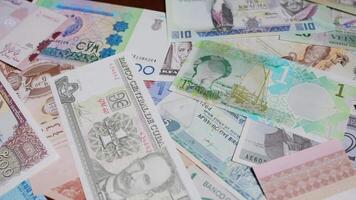 internacional global moeda dinheiro legal concurso nota de banco conta banco 4 video