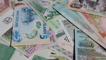 International global Währung Geld legal zärtlich Banknote Rechnung Bank 6 video