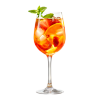 Summer Holiday Vacation Drink in Glass on transparent background png