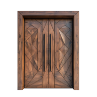 de madera puertas colección aislado en transparente antecedentes png