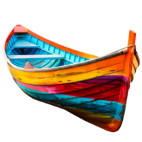 Vibrant Summer Boat Isolated on Transparent Background png