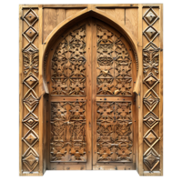 Wooden Doors Collection Isolated on transparent background png