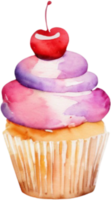 cupcakes acquerello clipart illustrazione png