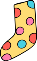 Groovy Clown sock clowncore doodle png