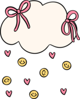 Groovy happy raining from cloud png