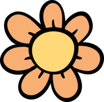 Groovy Retro flower png
