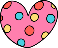 Groovy clown cuore forma, clowncore scarabocchio png