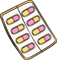 häftig retro medicin packa png