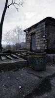 pripyat uitzicht op de stad van de uitsluitingszone in de buurt van de kerncentrale van Tsjernobyl video