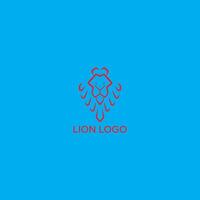 lion logo design vector