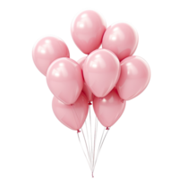 Rosa farbig Luftballons ohne Hintergrund png