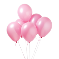 Pink colored balloons without background png