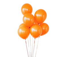 Orange farbig Luftballons ohne Hintergrund png