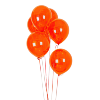 Orange farbig Luftballons ohne Hintergrund png