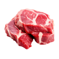 lecker und köstlich Fleisch Stück auf transparent Hintergrund png