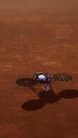 insight mars explorant la surface de la planète rouge. éléments fournis par la nasa. video