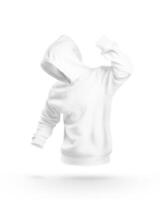 Hoodie in Action on white background photo