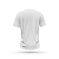 T-shirt Back View Baseball on white background photo