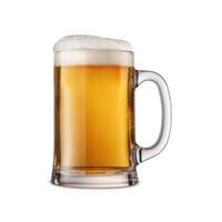 Beer Glass on white background photo