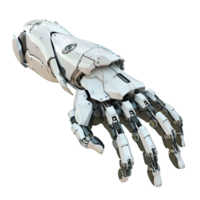 3D Electronic Robot Hand, without background, no background . png