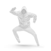 Hoodie and Sweatpants on white background photo