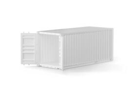 Container on white background photo