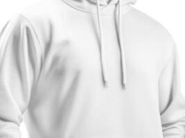 Hoodie on white background on white background photo